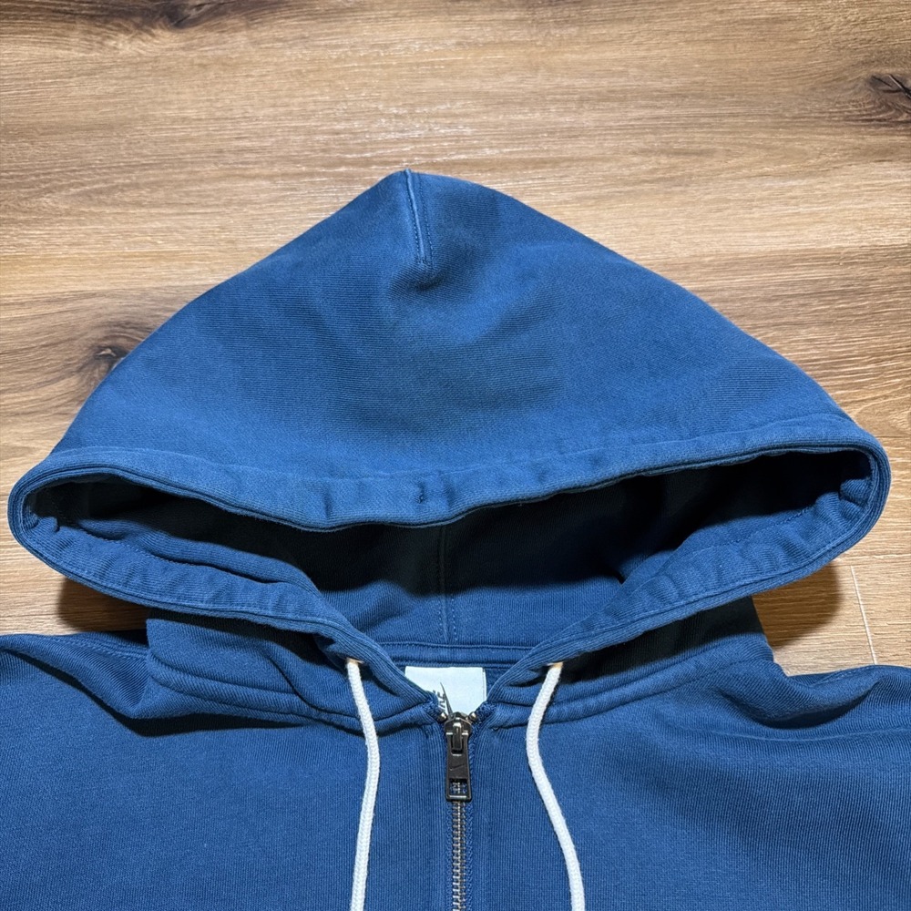 Nike Lab Men's SMALL Solo Swoosh‎ Full-Zip Heavy Hoodie Valerian Blue DR0403-460 - Picture 9 of 15